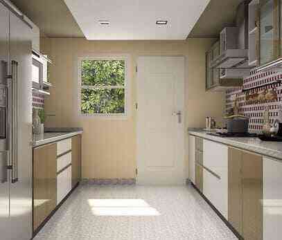 Parallel Shaped Kitchen