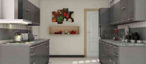 Parallel Shaped Kitchen - 1