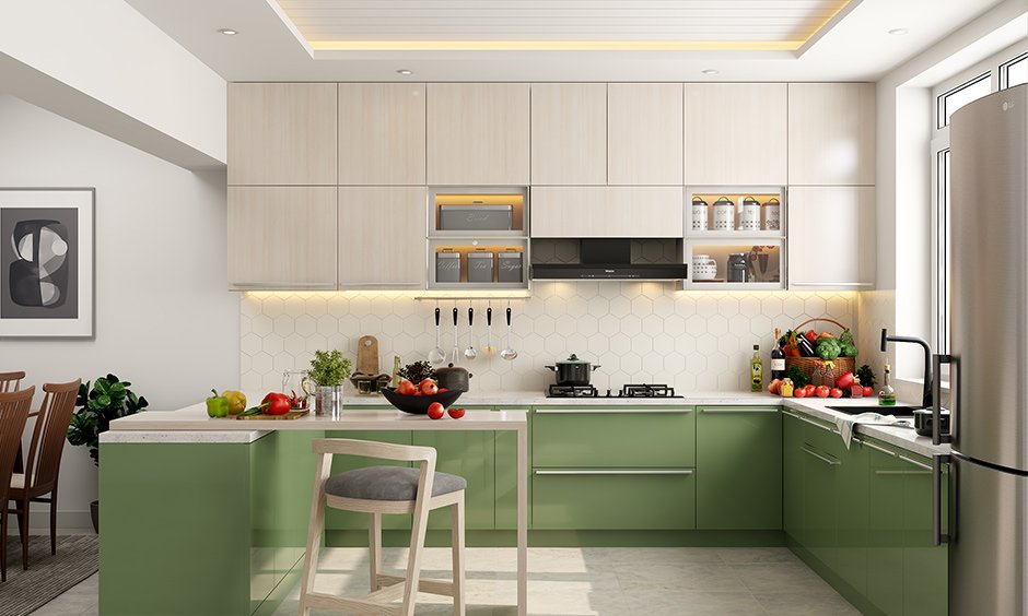 G Shaped Kitchen